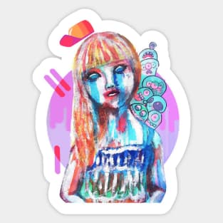 abstract marry laine painting Sticker